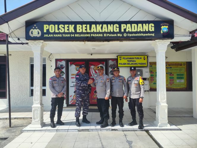 
					Perkuat Sinergitas di Wilayah Perbatasan, Danpos AL Pulau Sambu yang Baru Sambangi Mapolsek Belakang Padang