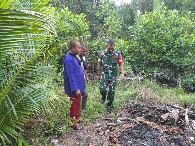 
					Babinsa Koramil 06/KTM Sisir Tapal Batas Kateman, WilayahTerpantau Aman