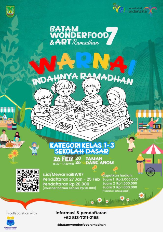 
					Batam Wonderfood & Art Ramadhan ke-7 Hadirkan Lomba Menggambar, Disbudpar Dorong Kreativitas Sejak Dini