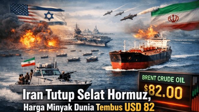 
 Iran Tutup Selat Hormuz, Harga Minyak Dunia Tembus USD 8