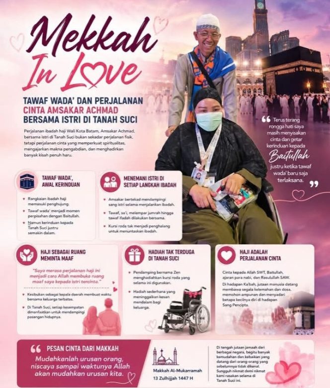 
 ::: Kisah Pak Am di Tanah Suci: Romantisme, Kursi Roda, & Ruang Maaf pada Istri Tercinta
