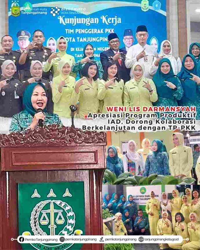
 Weni Lis Darmansyah Apresiasi Program Produktif IAD, Dorong Kolaborasi Berkelanjutan dengan TP-PKK