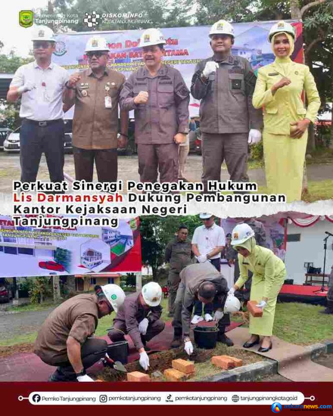 
 Wali Kota Lis Dukung Pembangunan Kantor Kejaksaan Negeri Tanjungpinang, Perkuat Sinergi Penegakan Hukum