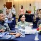 Plh Wali Kota Batam, Li Claudia Chandra, saat menerima kunjungan 22 atase pertahanan dari 19 negara sahabat dalam rangkaian Defence Attache Tour 2026 di Batam, Rabu (3/6/2026). 