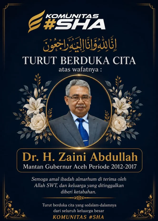 
					Gubernur Aceh Ke-13 yang juga Tokoh Perdamaian Aceh Dr Zaini Abdullah Berpulang