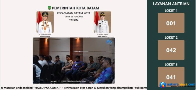 
 SAPA Batam Kota Permudah Pelayanan Administrasi, Antrean Kini Lebih Tertib dan Efisien