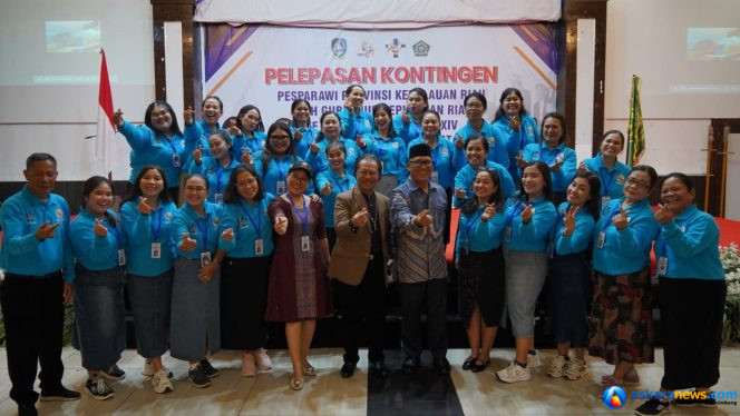 
 Wagub Nyanyang Lepas Kontingen Pesparawi Kepri ke Ajang Nasional di Manokwari