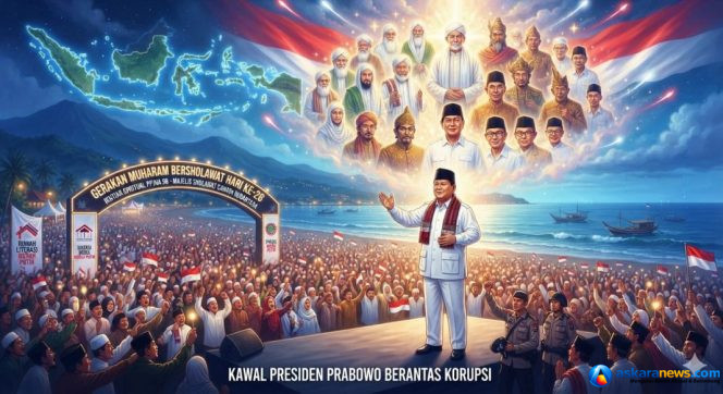 
 Gerakan Muharam Bersholawat: Ikhtiar Spiritual PPJNA98 Kawal Presiden Prabowo Berantas Korupsi