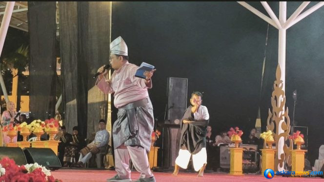 
 SM Bagaskara Tampil memukau bacakan Puisi ” Barajuang Hang Nadim ” Pertanda Lahir Seniman Muda Batam di Kenduri Seni Melayu 2026