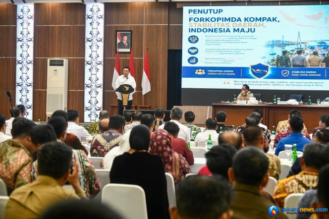 
 Rakor Forum Koordinasi Pimpinan Daerah (Forkominda) Regional Sumatera Tahun 2026 digelar di Kantor BP Batam, Kota Batam, Rabu (12/8/2026). 