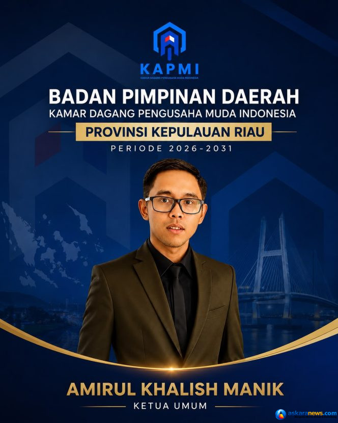
 Amirul Khalish Manik Resmi Ditunjuk sebagai Ketua Umum BPD KAPMI Provinsi Kepulauan Riau 2026-2031