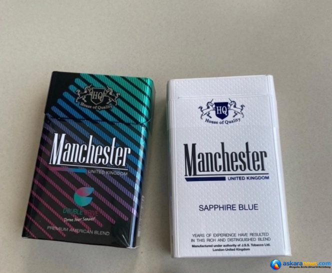 
 Rokok Manchester tanpa pita cukai yang diduga masuk dari Malaysia dan beredar di Batam