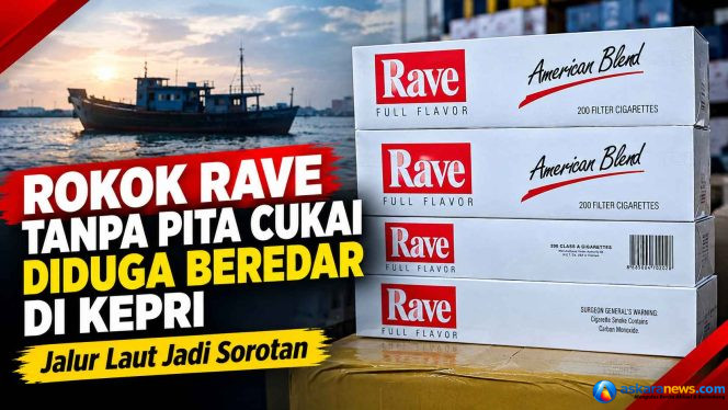 
 Rokok Rave Tanpa Pita Cukai Diduga Beredar di Kepri, Jalur Laut Jadi Sorotan