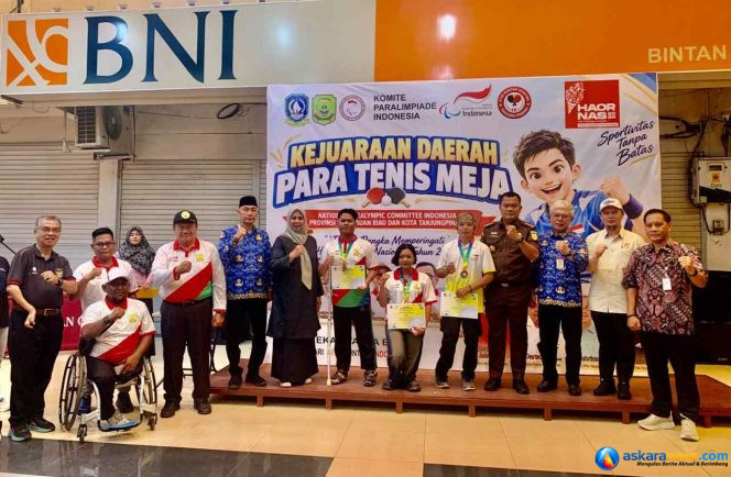 
 Kejurda Para Tenis Meja Kepri Dibuka, Pemprov dan Pemko Dukung Pembinaan Atlet Difabel