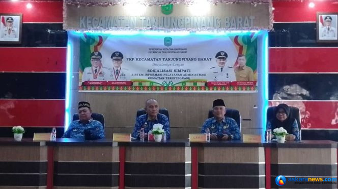 
 Kecamatan Tanjungpinang Barat Sosialisasikan SIMPATI, Permudah Pelaporan dan Pengurusan Akta Kematian
