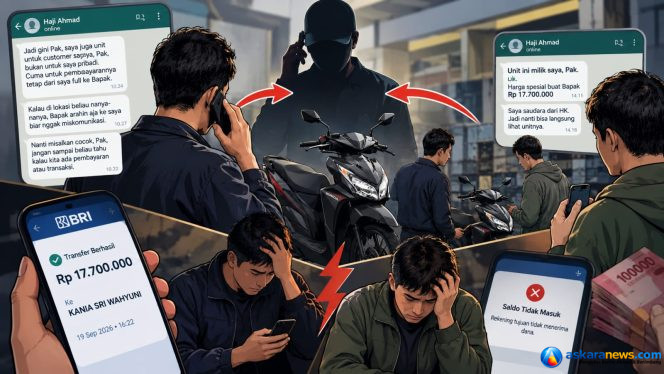 
 Penjual dan Pembeli Sama-sama Terpedaya, Begini Modus Penipuan Segitiga Motor
