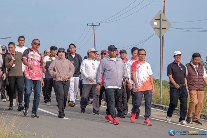 
 Biasanya Senam, ASN Pemko Tanjungpinang Jalan Santai 5K