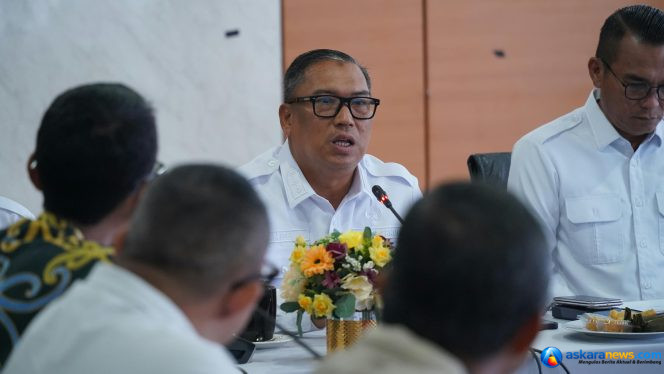 
 Wakil Gubernur Kepri, Nyanyang Haris Pratamura saat audiensi bersama Pertamina New & Renewable Energy di Graha Kepri, Batam, Rabu (23/9/2026). 