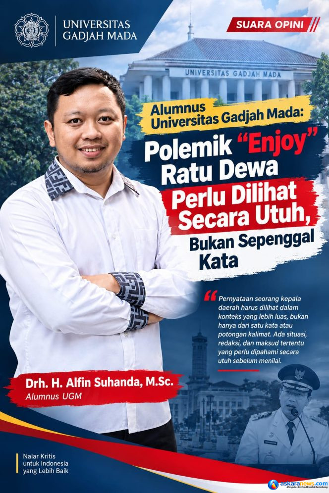 
 Alumnus Universitas Gadjah Mada: Polemik “Enjoy” Ratu Dewa Perlu Dilihat Secara Utuh, Bukan Sepenggal Kata